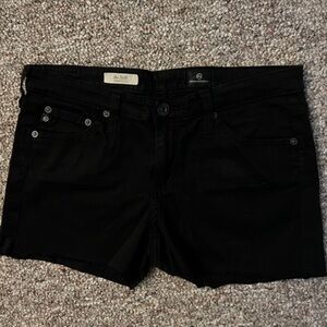 AG black stilt cut off shorts 28​